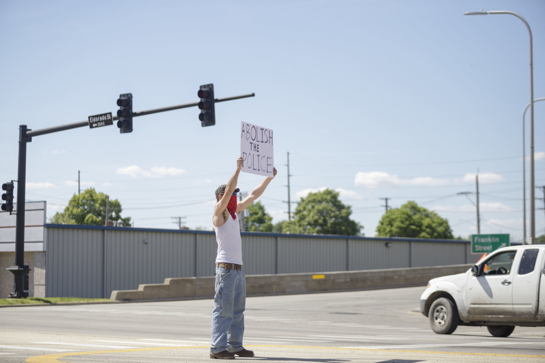 Downtown Decatur protest